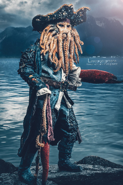 Profil de Edes en Davy Jones du film Pirate des Caraïbes par Lescargotgraphe